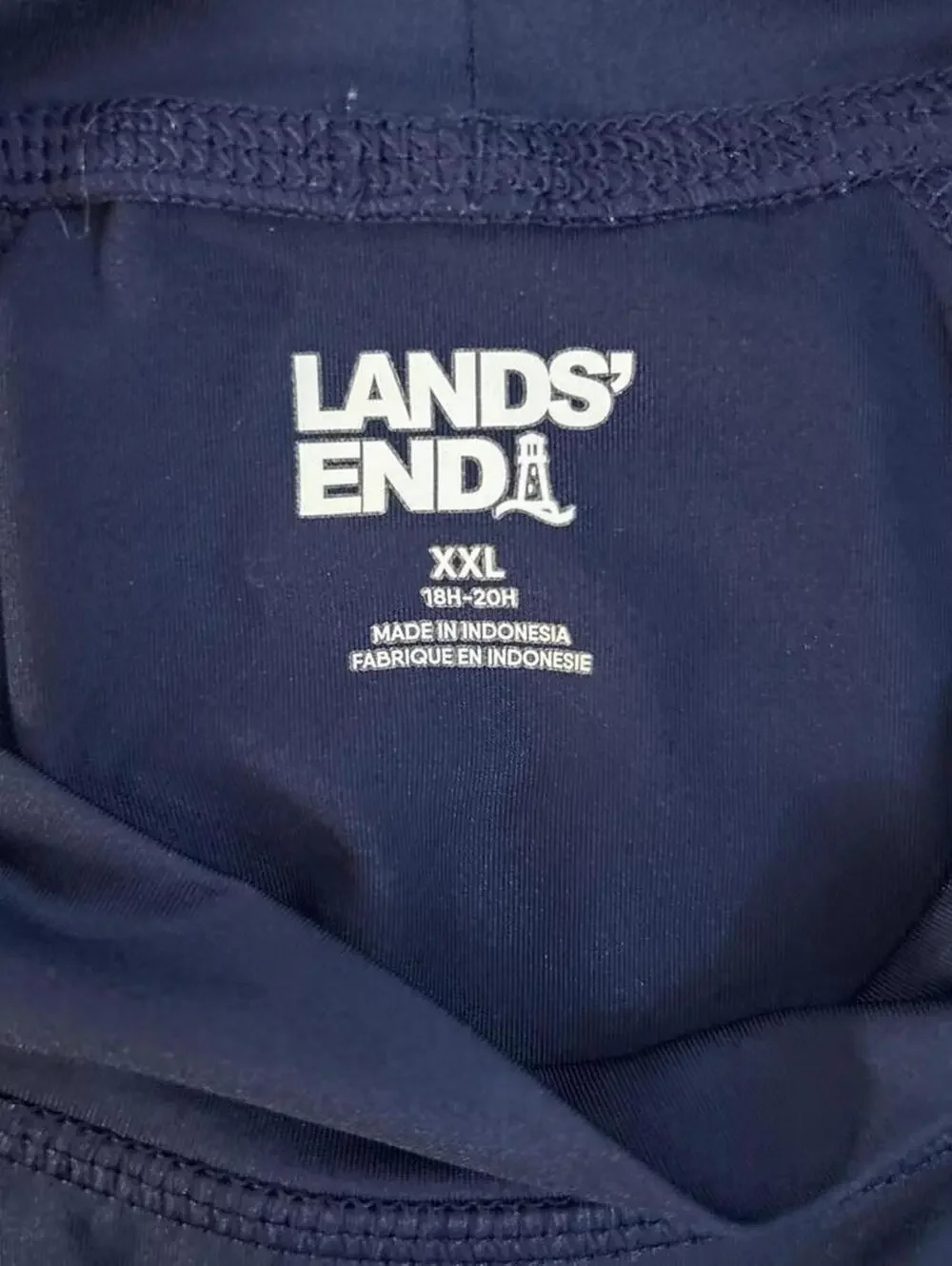 Lands End navy blue